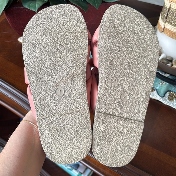 Brand New Universal Thread Cosette Padded Slide Sandals Coral Crisscross Casual - Picture 12 of 13